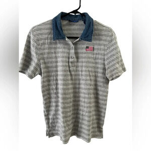 Vintage USA denim striped t shirt